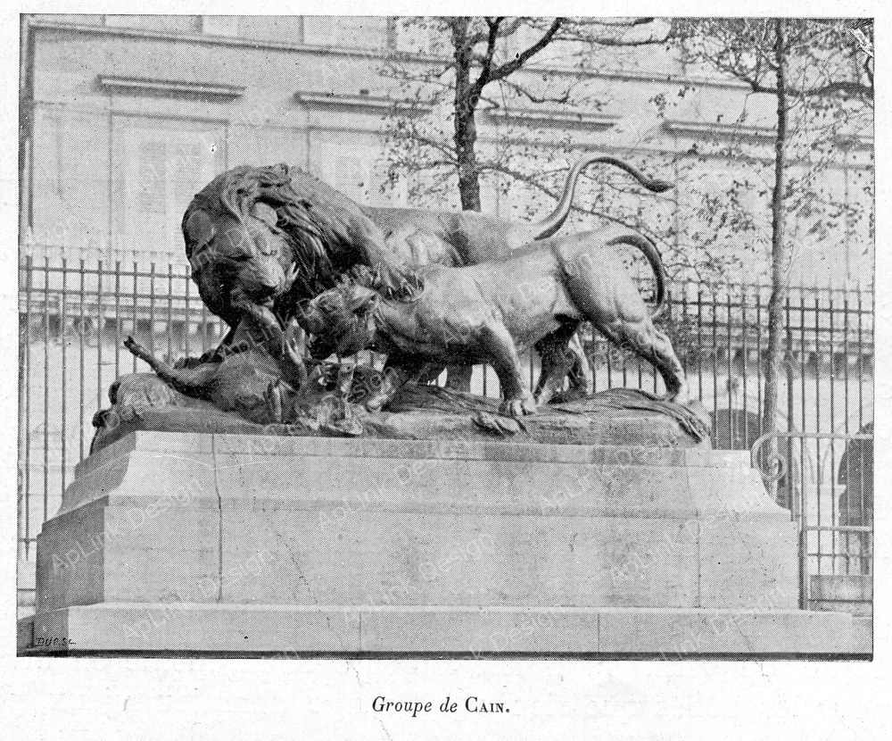 Clément Maurice Paris en plein air, BUC, 1897,058 Groupe de CAIN.jpg — パリの古写真
